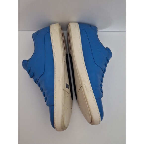Prada Sport Vitello Leather Golf Sneakers Men\'s Sz 9 Blue Lace Up Designer Golf main image 16